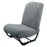 Seatcover left with sides corner gris tissu 2CV/DYANE
