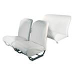 Seatcover left with sides corner skaï white 2CV/DYANE