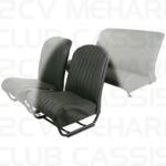 Seatcover left with sides aere noir 2CV/DYANE
