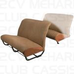 Seatcover bench front with sides aere brown 2CV/DYANE