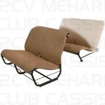 Seatcover bench front without sides aere brown 2CV