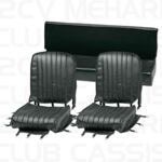 Set seatcovers 3 parts (2 front, 1 back) black MEHARI