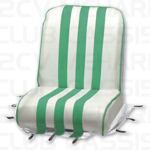 Groen/wit - bekleding voorstoel MEHARI