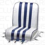 Cover front seat white/blue MEHARI