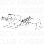 Ensemble chassis tubulaire galvanisé MEHARI NM