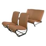 Set seatcovers without sides skaï chocolat 2CV