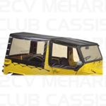 Rear cover 4 straps black MEHARI