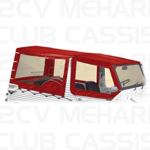 Cover rear right 4 straps red MEHARI