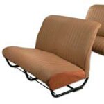 Seatcover front bench with sides aere chocolat 2CV/DYANE