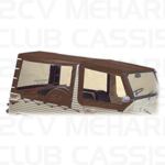 Cover rear left 4 straps brown MEHARI