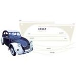 Sticker nachtblauw (volledige set) 2CV DOLLY