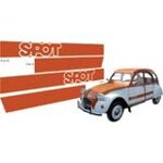 Aufkleber orange ténéré (kompletter Satz) 2CV SPOT