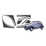 Sticker Blue Azur (complete set) 2CV CHARLESTON