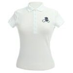 Polo 2CV coeur blanc femme taille XS