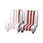 Front left seat white/red MEHARI