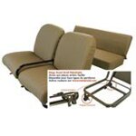 Complete set seats skaï brown aere (tiltable) MEHARI