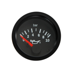 Öldruckanzeige 0-10Bar (52mm) schwarz