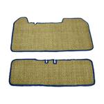 Carpets Mehari braided with blue marine edges (front & back - 4 places)