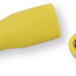 Kabelschoen vrouwelijk geïsoleerd, geel, 4-6mm², 100 stuks