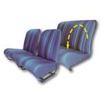 Sitzverkleidungsset (faltbar) 2CV/DYANE - Raye Blau