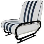 Front right seat white/blue MEHARI