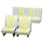 Seat set (right tiltable seat) yellow and white MEHARI