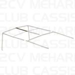 Rear central pipe standard roof frame MEHARI