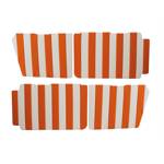 Lot de panneaux interieurs de porte petit modele - skai blanc-orange s