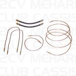 Rear brake line set 09 2CV/AMI/DYANE/MEHARI