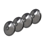 SET OF 4 WHEEL COVER - STAINLESS STEEL