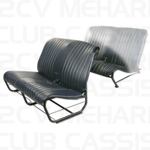 Garniture banquette avant sans rabat bleu abyss 2CV