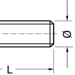 Boulon de robinet 933 8,8 M 7 x 25 (acier galvanisé DIN 933) (1)