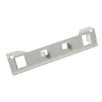 Plaque support batterie avec support régulateur inox gris BURTON 2cv