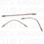 Front brake line set 09 2CV / AMI / DYANE / MEHARI