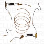 Rear brake line set 08 2CV / AMI / DYANE / MEHARI