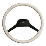 Steering cover small model (39 cm) white 2CV/AMI/DYANE/MEHARI