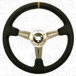 Steering wheel black (diam. 35cm) 2CV/AMI/DYANE/MEHARI
